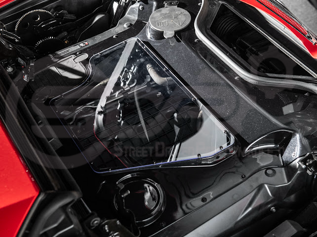 2020+ CORVETTE C8 CONVERTIBLE | HTC CARBON FIBER EXPOSED ENGINE BAY PANEL COVER REPLACEMENT