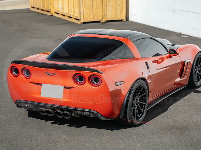 2005-2013 CHEVROLET CORVETTE C6 | SDP PERFORMANCE STYLE CARBON FIBER REAR TRUNK LID WING SPOILER