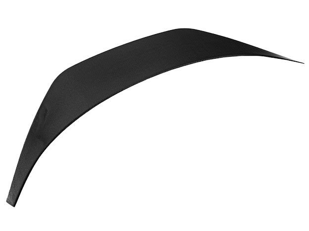 Carbon fiber rear spoiler wing on a 2022-up Toyota GR86 and Subaru BRZ, showcasing a sleek, aerodynamic JDM style design.