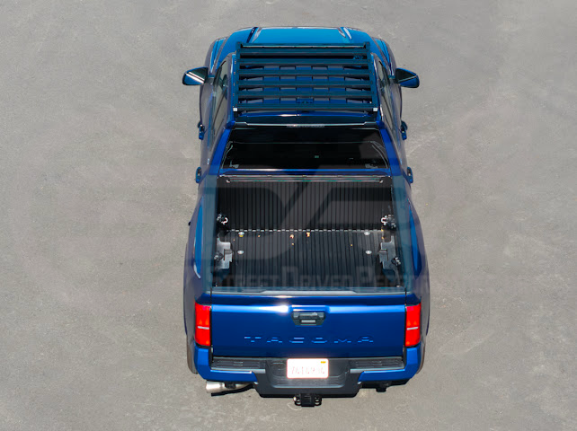2016-2023 Toyota Tacoma | Extreme Off-Road Version 2 Carbon Steel Black Top Roof Rack Cargo Luggage Carrier