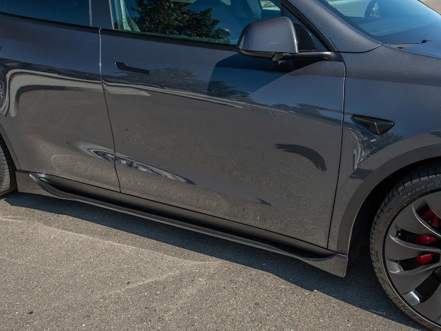 2020-UP TESLA MODEL Y PERFORMANCE SIDE SKIRTS ROCKER PANELS GROUND EFFECTS