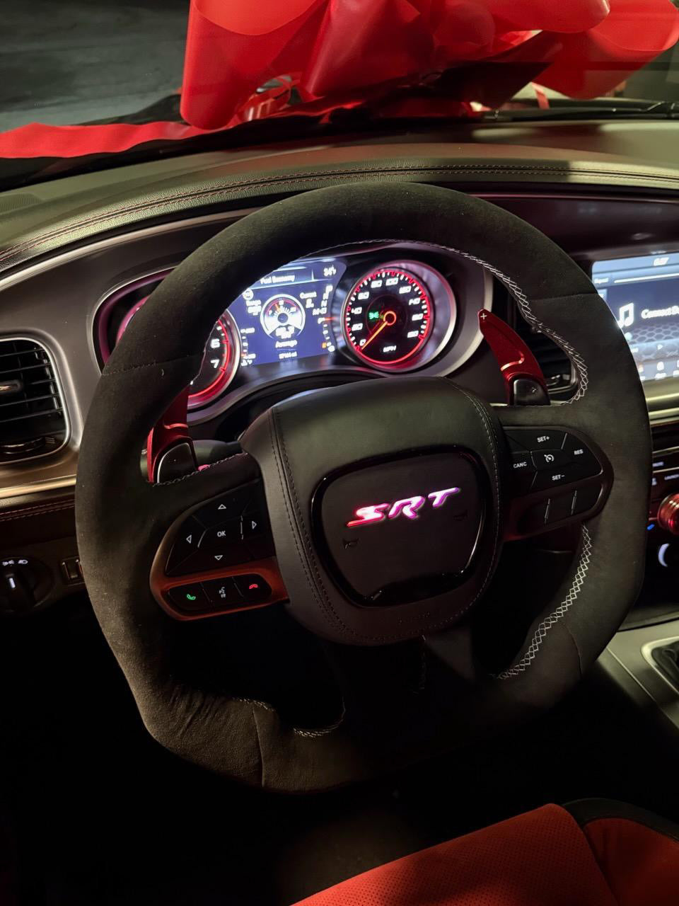 2015-2024+ MOPAR Dodge / Jeep - Custom Steering Wheel Cover with LED (IN STOCK READY TO SHIP)