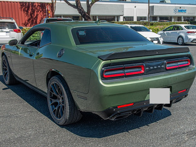 2015-UP DODGE CHALLENGER | SRT TRACK PACKAGE GLOSS BLACK REAR DIFFUSER