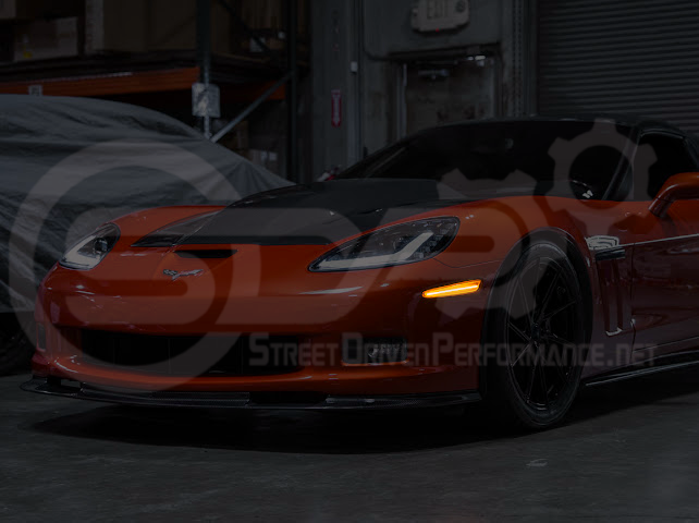 2005-2013 Chevrolet Corvette C6 | Amber Light LED Side Fender Markers Pair (Front and / or Rear) {Clear, Amber, Red, or Smoke Lenses}