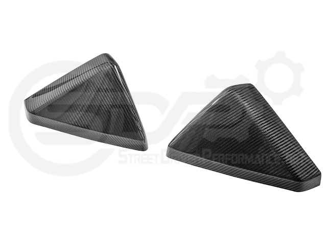 2024-Up Tesla Cybertruck | Factory Style Carbon Fiber Side Mirror Covers Pair