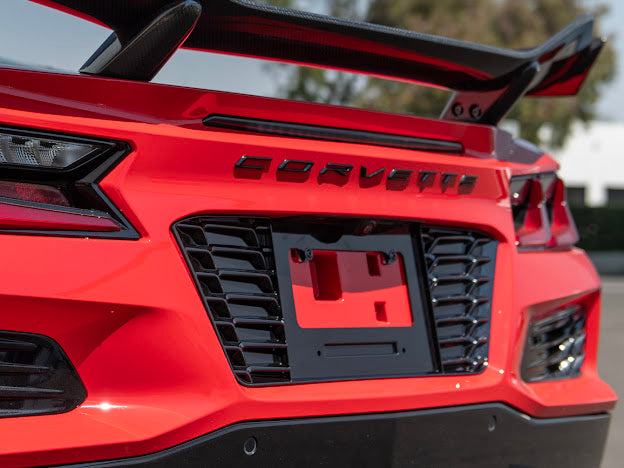 2023-UP CORVETTE C8 Z06 & E-RAY | LICENSE PLATE BACKING