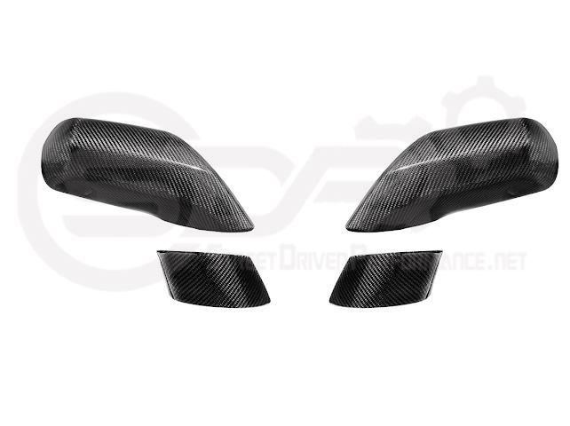 2014-2019 Chevrolet Corvette C7 | Factory Style CARBON FIBER Full Mirror Cap Covers Pair