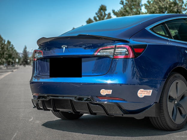 2017-UP TESLA MODEL 3 REAR TRUNK LID SPOILER WING