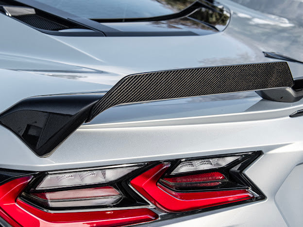 2020+ CORVETTE C8 Z51 | REAR TRUNK SPOILER *ADD-ON* WICKER EXTENSION PAIR