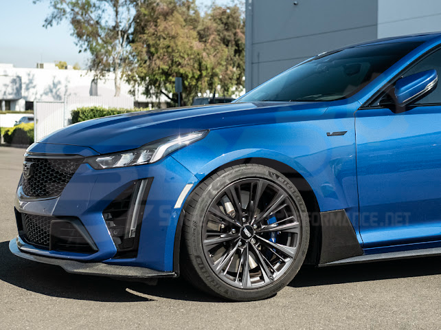 2022-Present Cadillac CT5-V Blackwing | CARBON FIBER Lower Side Fender Vent Trim Panel Replacement (Pair)