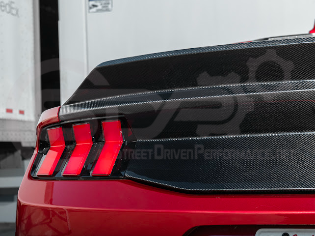 2024-Up Ford Mustang S650 | Factory Integrated Ducktail Style Carbon Fiber Replacement Rear Trunk Lid