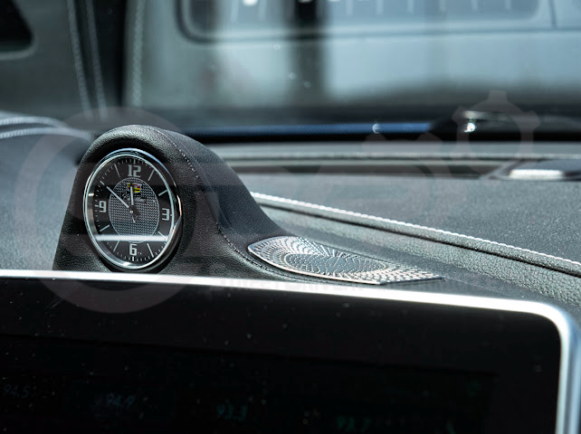 Fit 2020-2024 Cadillac CT5 | Leather Dashboard Center Analog Clock & Speaker Pod (Fits all Models)