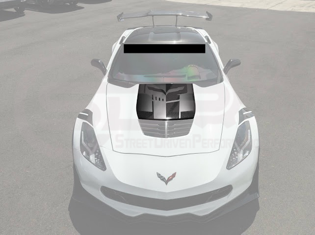 2014-2019 CORVETTE C7 BASE | JAKE SKULL LOGO HOOD VINYL DECAL STRIPE