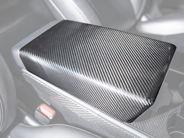 2020-UP TESLA MODEL 3 & Y CARBON FIBER INTERIOR CENTER ARMREST COVER