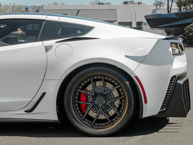 2014-2019 CORVETTE C7 | CARBON FIBER ZR1 EXTENDED REAR SPOILER HIGH WING