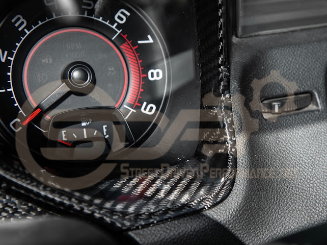 2010-2015 CHEVROLET CAMARO CARBON FIBER DASHBOARD GAUGE CLUSTER TRIM COVER