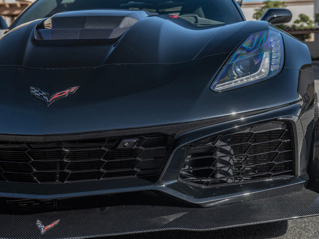 2019 CHEVROLET CORVETTE C7 ZR1 | CARBON FIBER FRONT LIP SPLITTER & SIDE WINGLETS GROUND EFFECTS