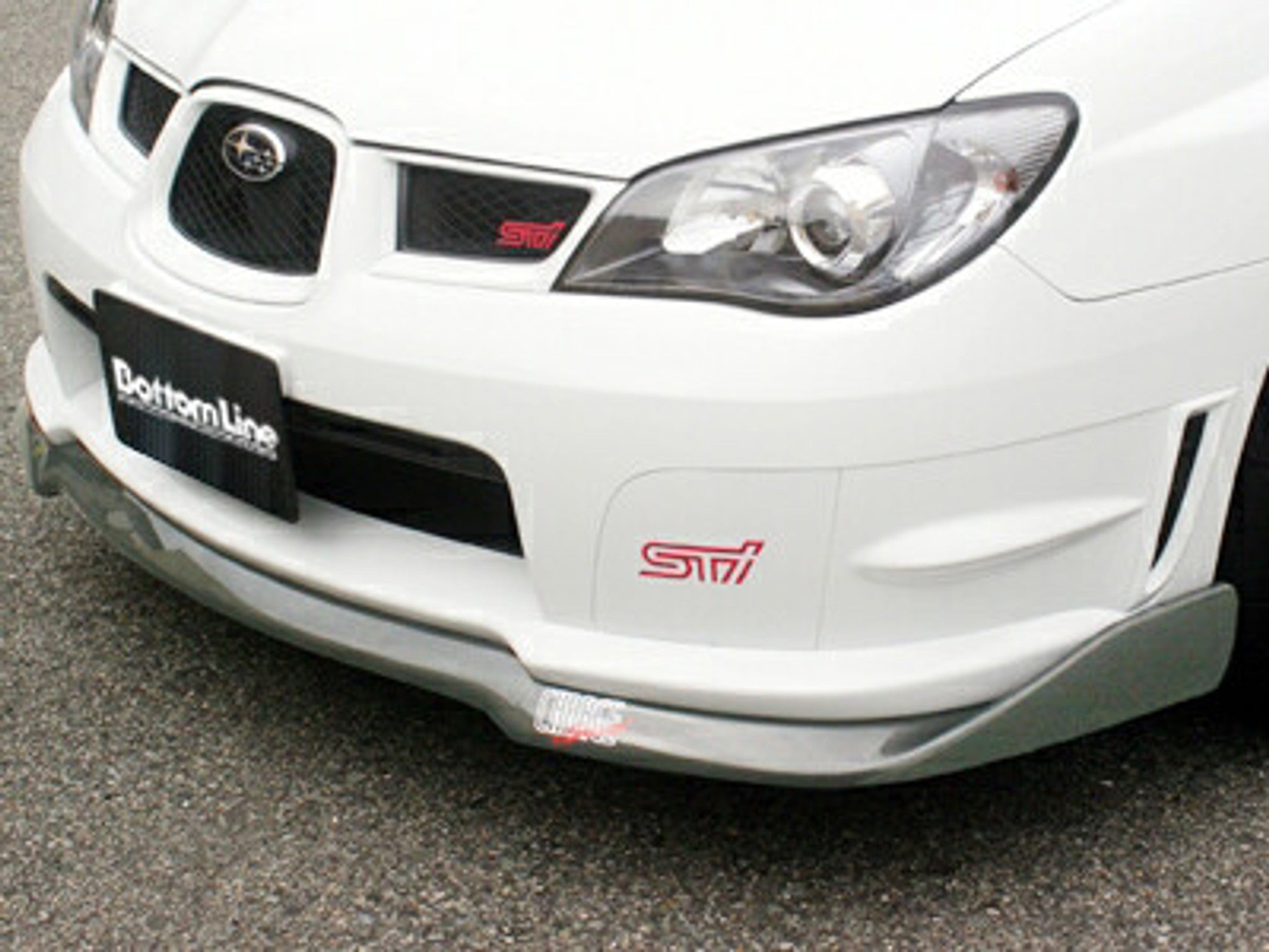Charge Speed 2006-2007 Subaru WRX GD-F Bottom Lines FRP Full Lip Kit Type-2 for STi