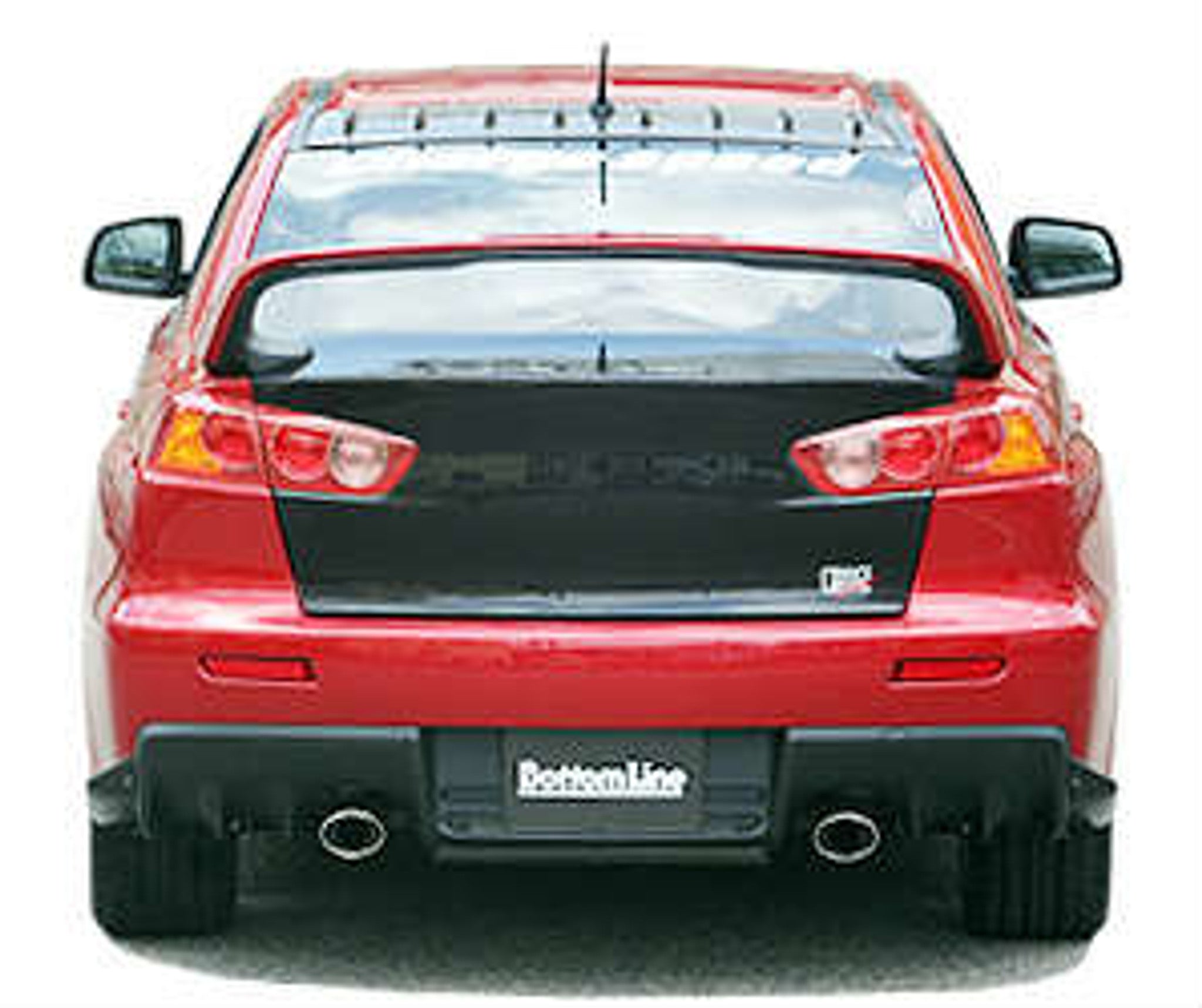 Charge Speed 2008-2017 Mitsubishi Lancer Evo X Bottom Line Rear Caps FRP