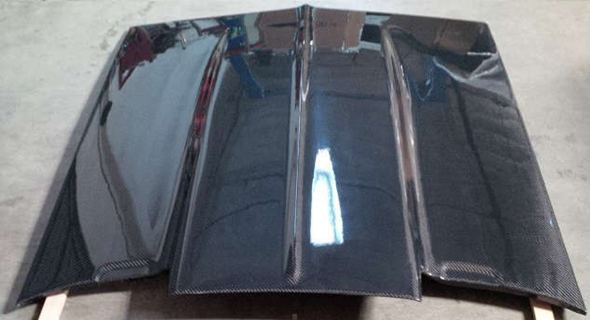AC6330HCS - Advan OEM Design 1967-1969 Chevy Camaro Carbon Fiber  2" SS Hood