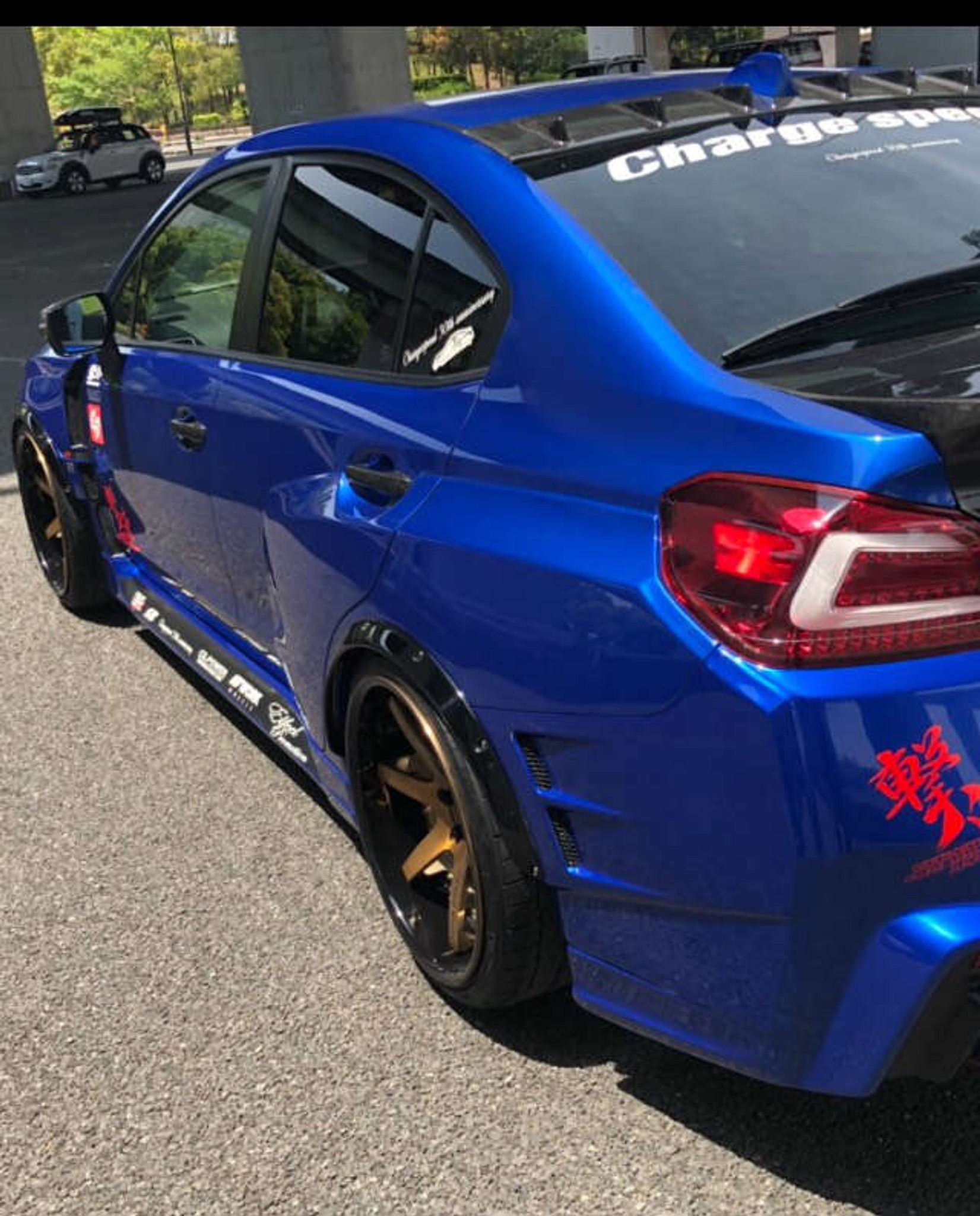 Charge Speed 2015-2021 Subaru WRX/ STi VA S4 FRP Complete Bubble Over Front & Rear Fenders Set for Charge Speed "Wide Body"