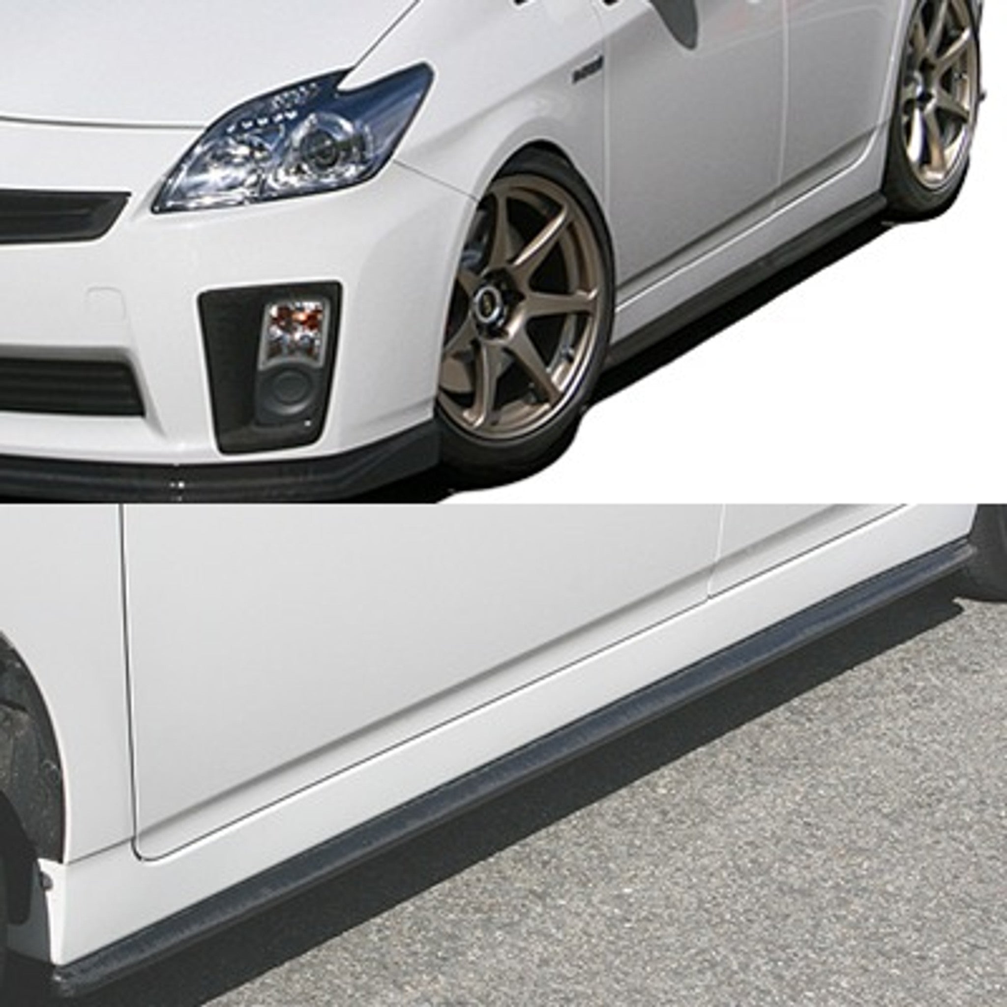 Charge Speed 2010-2015 Toyota Prius XW30 Bottom Line Side Skirts Carbon