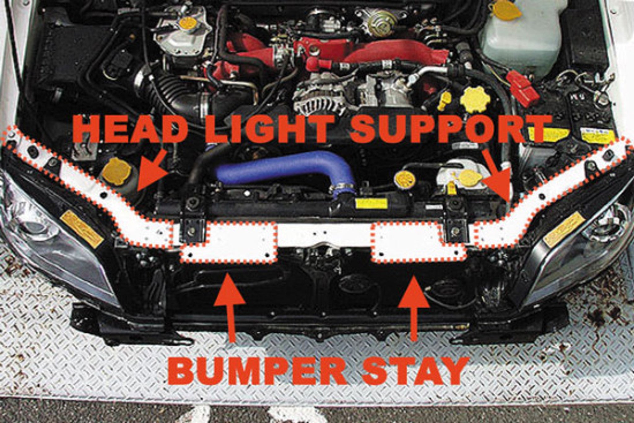 Charge Speed 2004-2005 Subaru Impreza GD-B Chuki Peanut Eye Model Face Lift Kit to 2006-2007