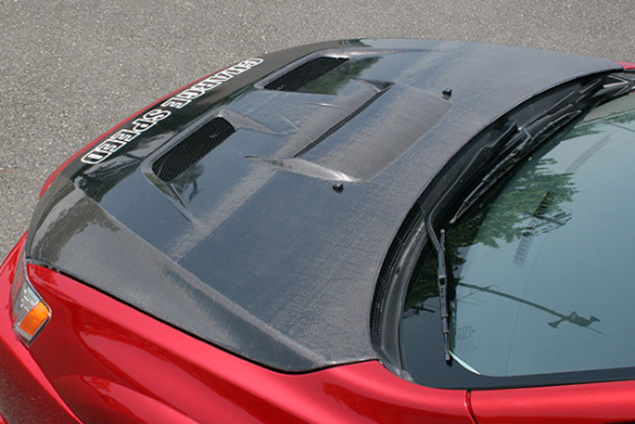 Charge Speed 2008-2017 Mitsubishi Lancer/ Lancer EX/ Ralliart/ Sportback/ Evo X Type-2 Vented Carbon Hood