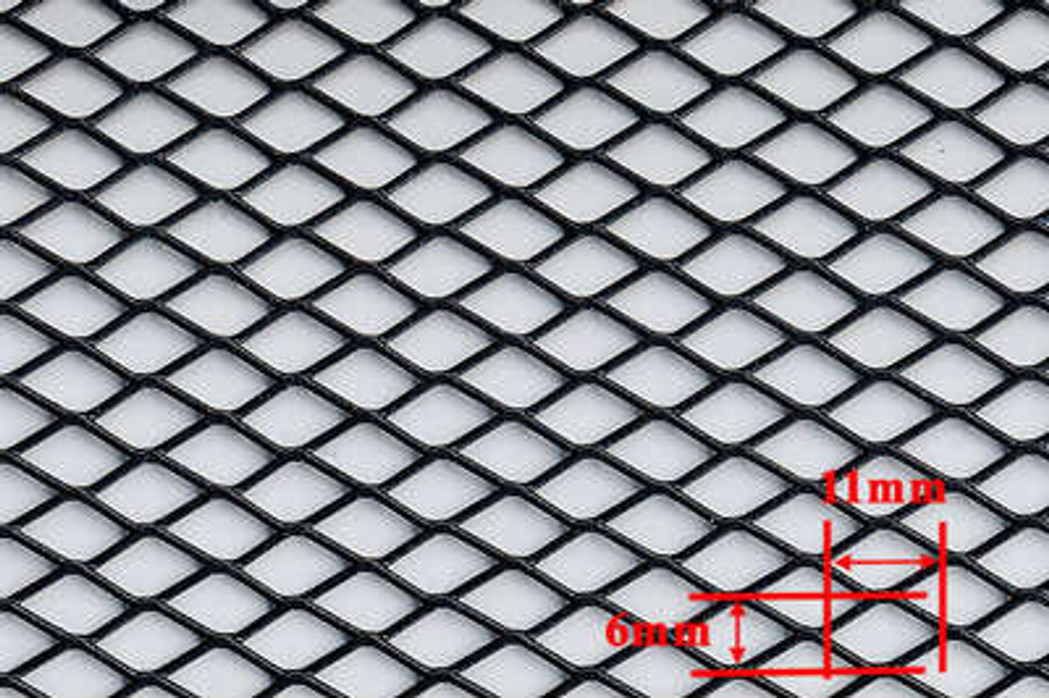 Charge Speed Universal Aluminum Mesh Grill Carbon Black Small