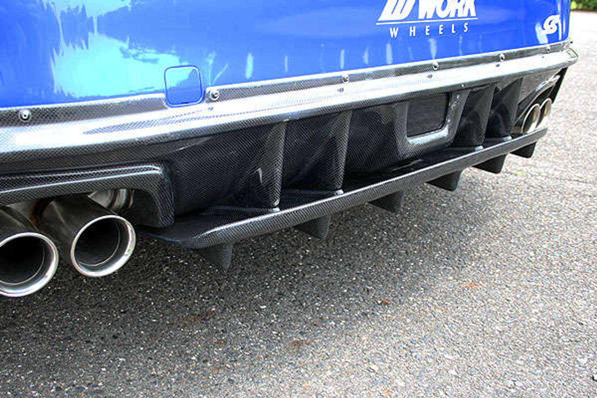 Charge Speed 2015-2021 Subaru WRX STi Carbon Rear Under Plate for Charge Speed Rear Diffuser Only With Use of OEM Rear Bumper