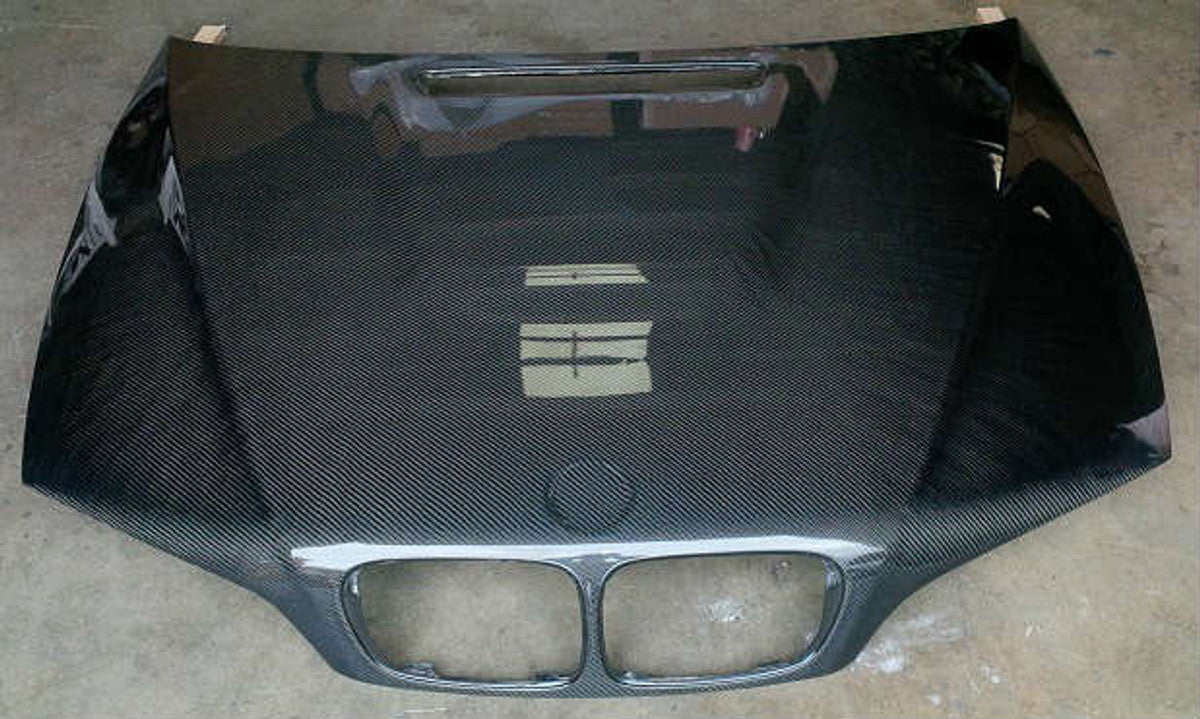 AC565HCC - Advan BOSER Design 1999-2005 BMW E46 3 Series 2Dr Carbon Fiber Hood
