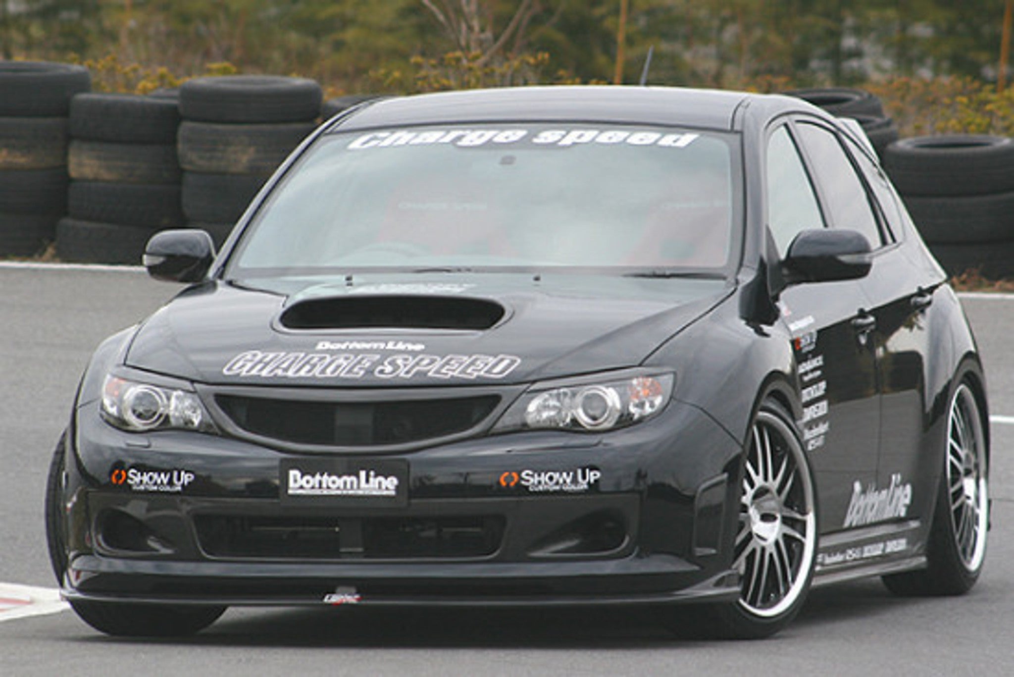 Charge Speed 2008-2014 Subaru WRX STi GR-B/ GV Sedan Bottom Lines Type 1 Carbon Side Skirts