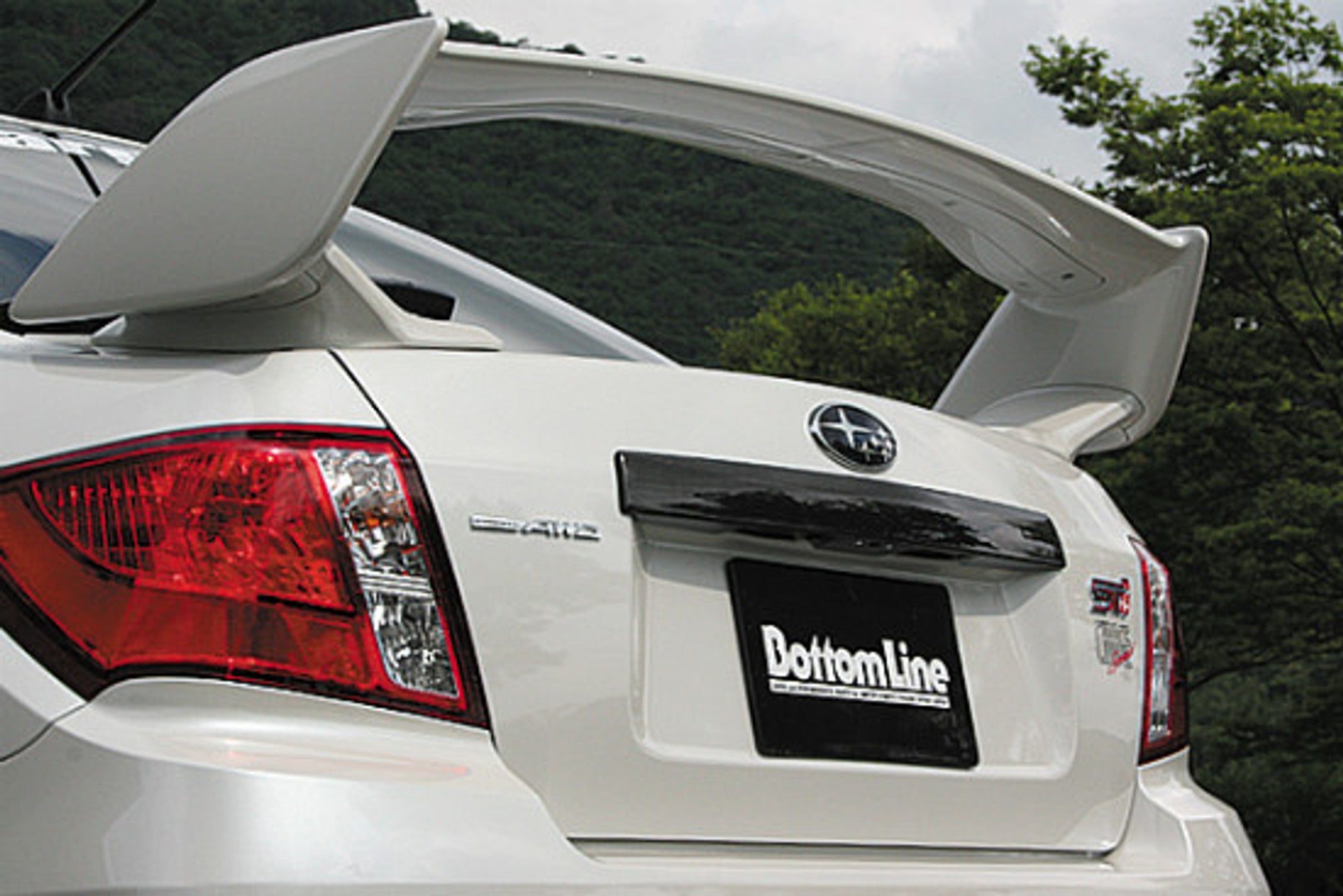 Charge Speed 2011-2014 Subaru All Models Impreza/ WRX/ STi & Non-STi Sedan GV-B Sedan Carbon Rear Finisher For OEM Trunk
