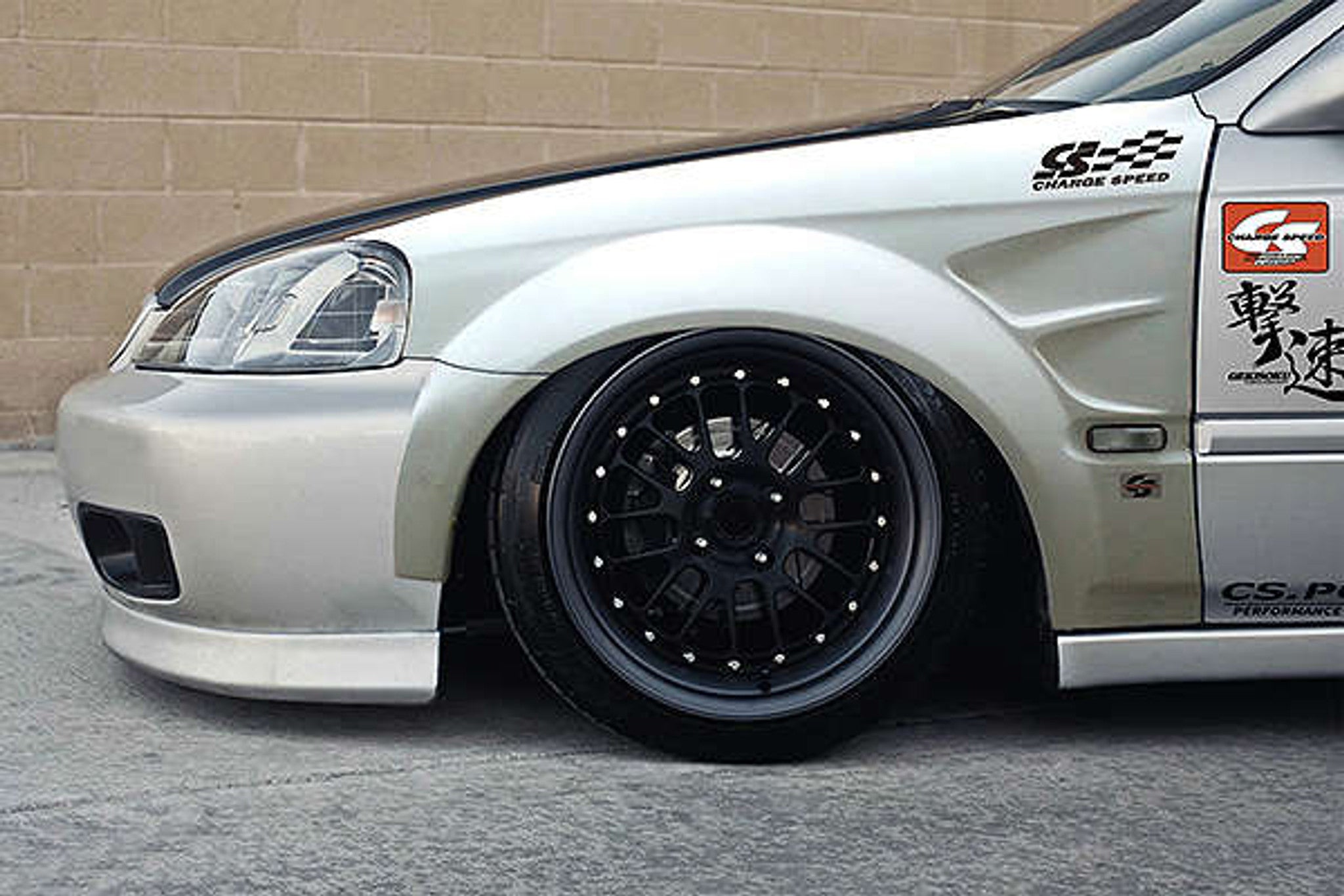Charge Speed 1999-2000 Honda Civic EK HB/ Coupe/ 4Dr. All Models D-1 Style 30MM Wide Body Front Fenders