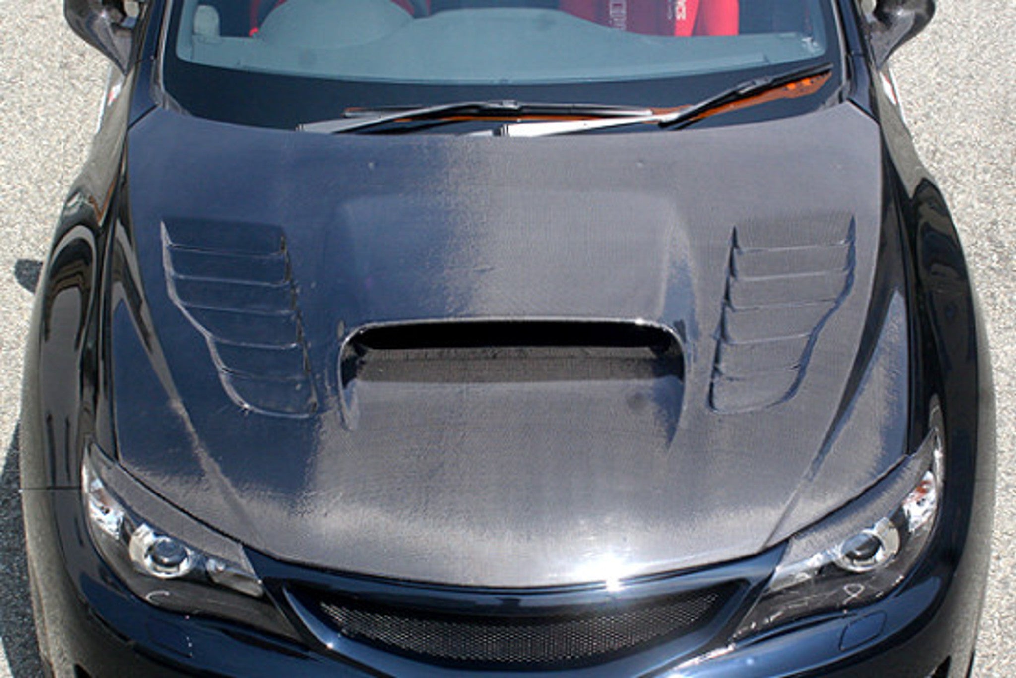 Charge Speed 2008-2014 Subaru All Impreza GH/ All WRX GR-B Hatchback And GV STI 4 Door Vented Hood Carbon
