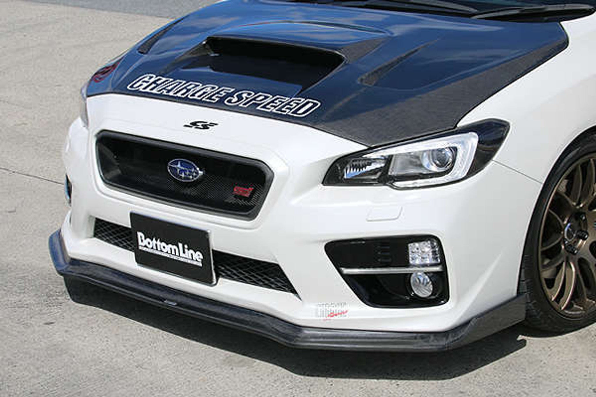 Charge Speed 2015-2017 Subaru WRX STi 4 Doors Sedan VA-B-C BottomLine Type 2 Carbon Front Lip
