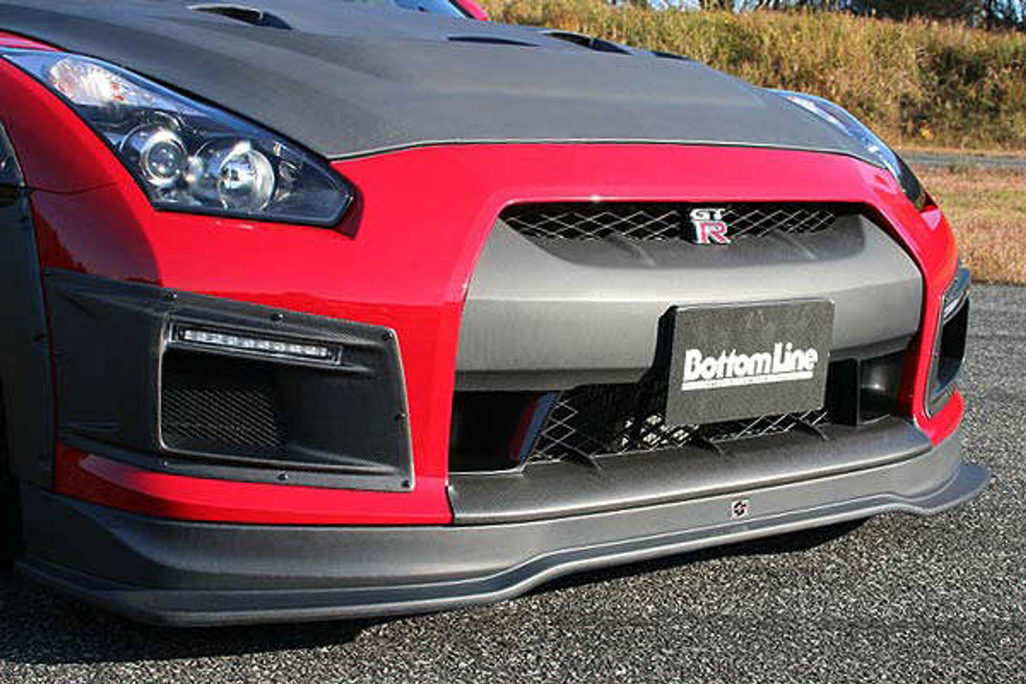 2007-2011 Nissan GTR Zenki Carbon Front Bumper Duct with LED & Turn Signal