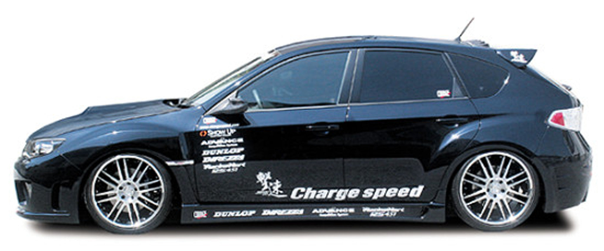 Charge Speed 2008-2014 Subaru WRX STi GR Hatchback/ GV Sedan Side Skirts