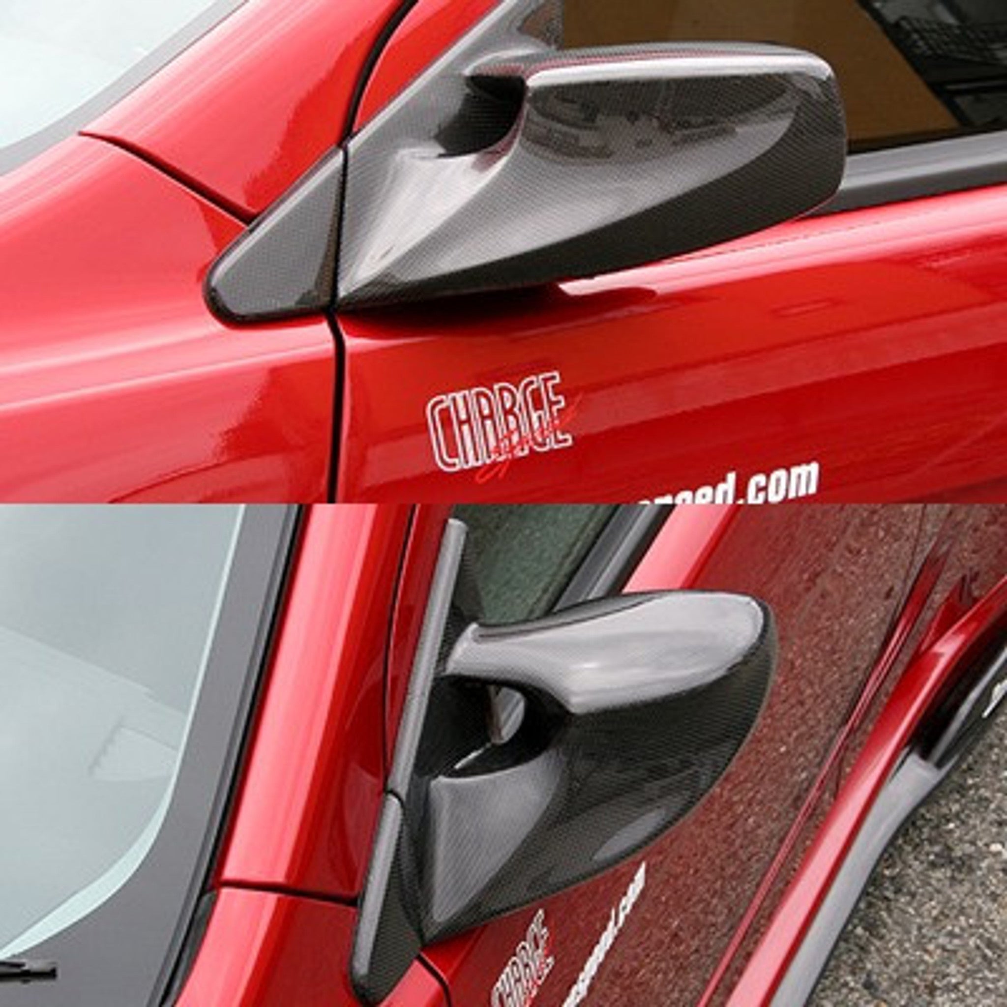 Charge Speed 2008-2017 Mitsubishi Lancer/ Lancer EX/ Ralliart/ Evo X Aero Mirror Carbon