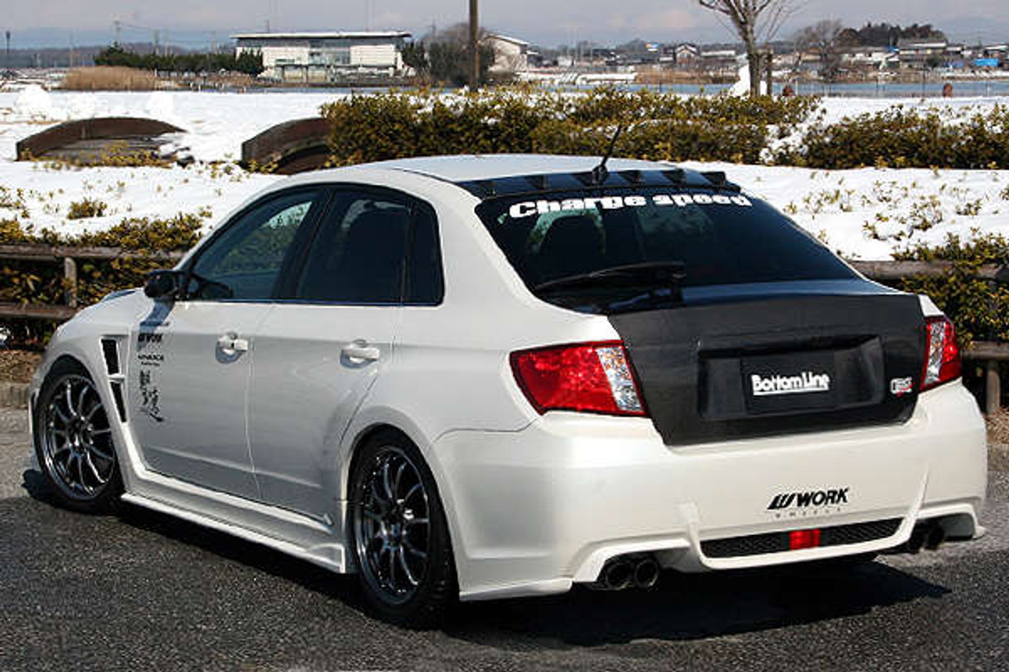 Charge Speed 2011-2014 Subaru WRX STi & Non-STi 4 Doors Sedan GV-B BottomLine Type 2 FRP Full Lip Kit for STi