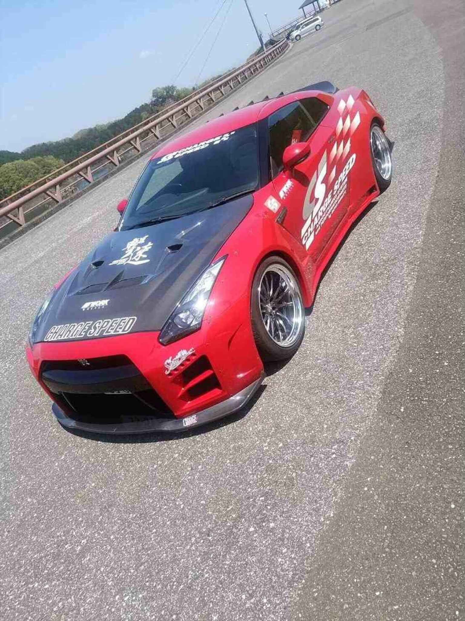 Charge Speed 2007-2011 Nissan GTR R35 Zenki Wide Body Complete Kit with Carbon Front & Rear Under Diffuser