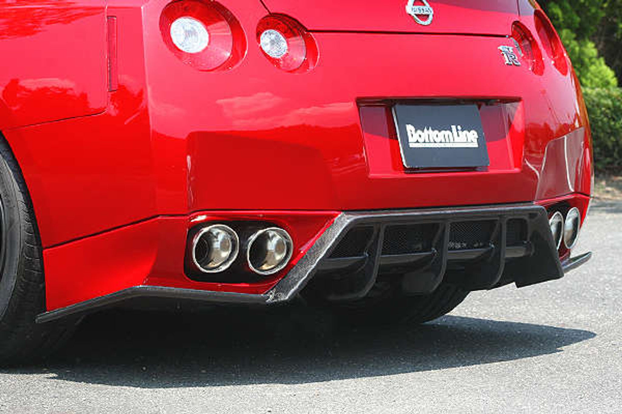 Charge Speed 2007-2011 Nissan GTR Zenki FRP Bottom Line Rear Bumper Diffuser