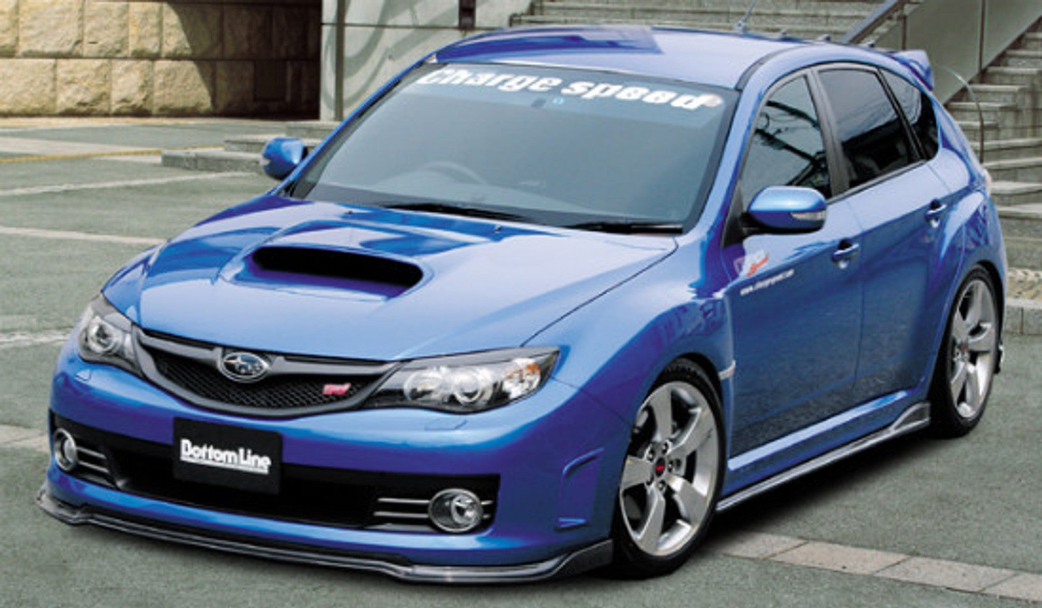 Charge Speed 2008-2014 Subaru WRX All STi GR Hatchback/ GV Sedan Bottom Lines Type 2 FRP Side Skirts