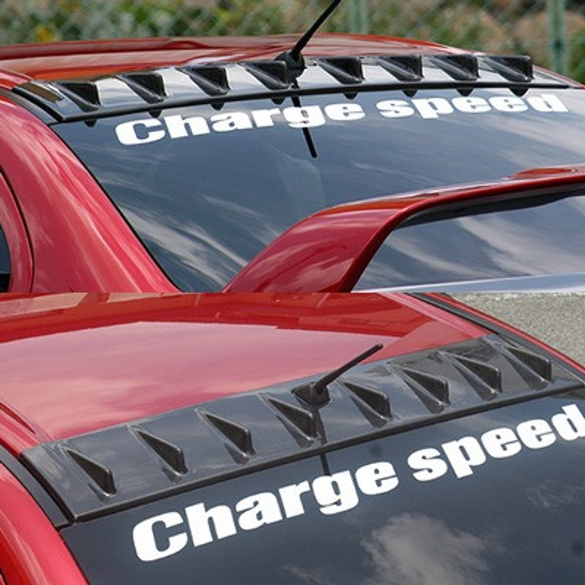 Charge Speed 2008-2017 Mitsubishi Lancer Evo X/ Lancer EX Roof Fin With Antenna Hole Carbon
