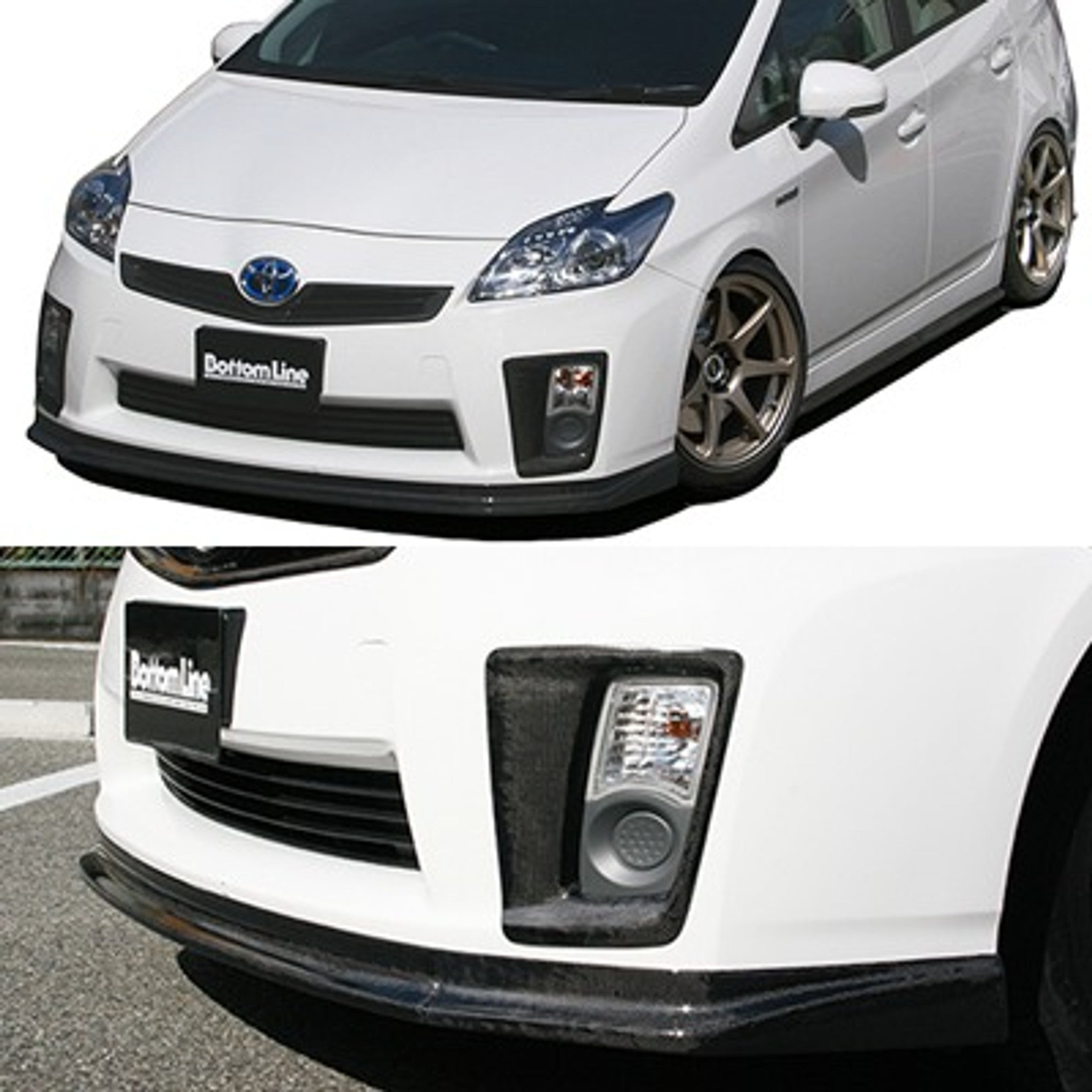Charge Speed 2010-2011 Toyota Prius Zenki XW30 Bottom Line Front Lip Carbon