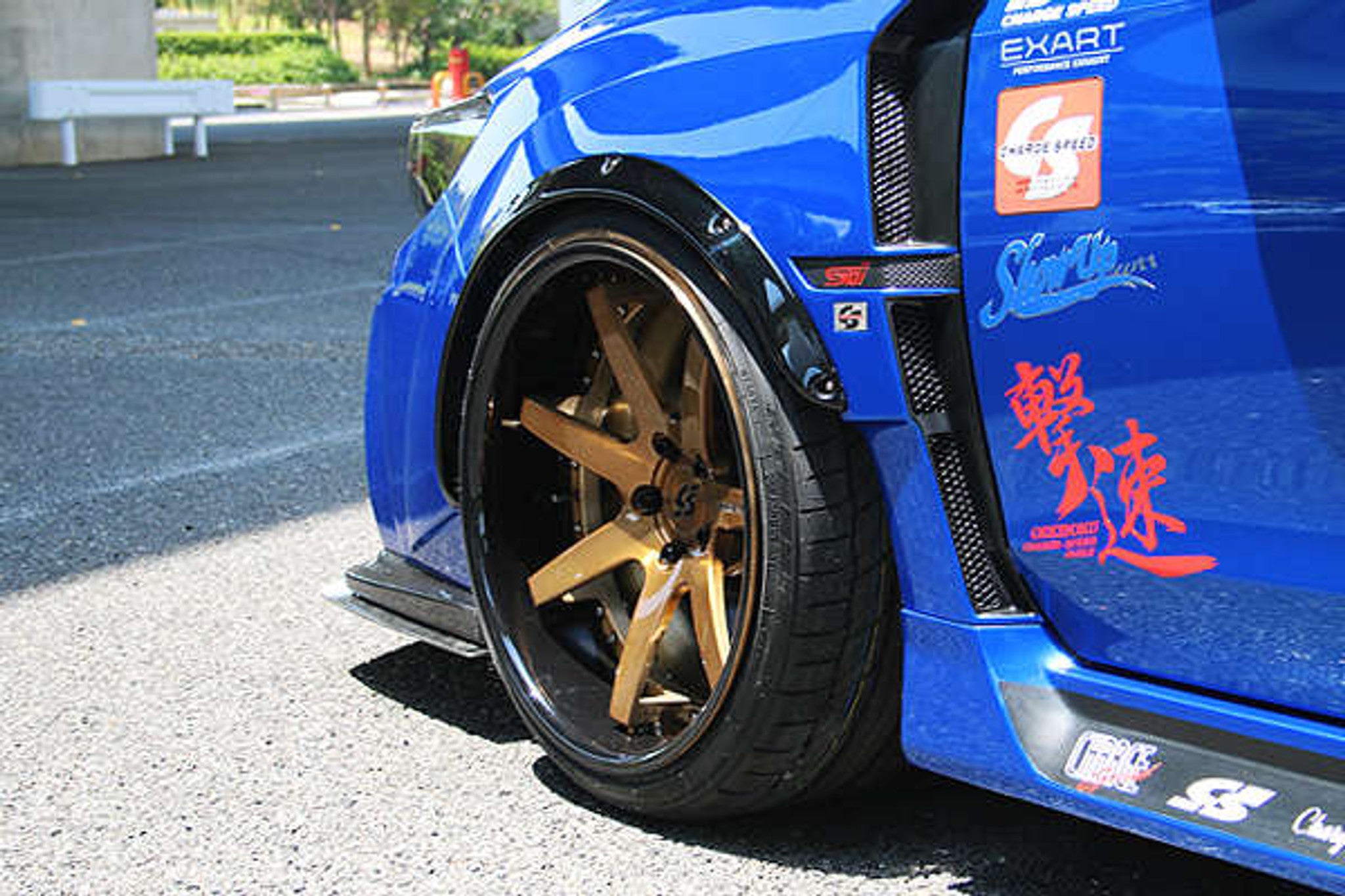 Charge Speed 2015-2021 Subaru WRX/ STi  VA S4 Carbon Complete Bubble Over Front & Rear Fenders Set for Charge Speed "Wide Body"