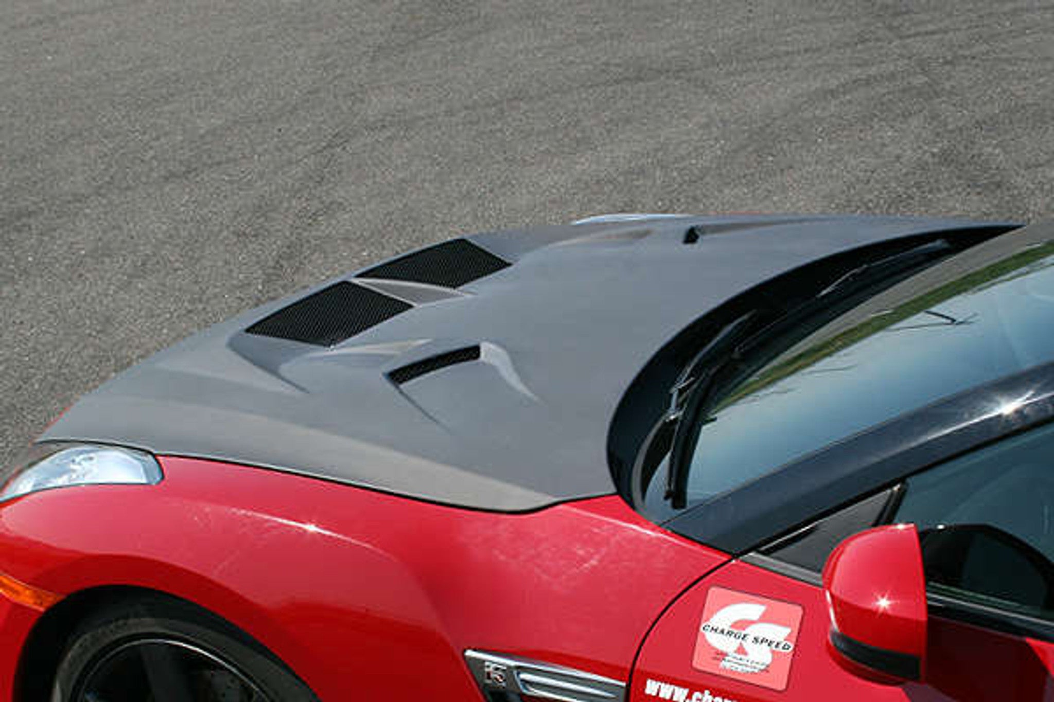 Charge Speed 2007-2024 Nissan ALL  GTR R35 Hybrid HoneyComb Vented FRP Hood