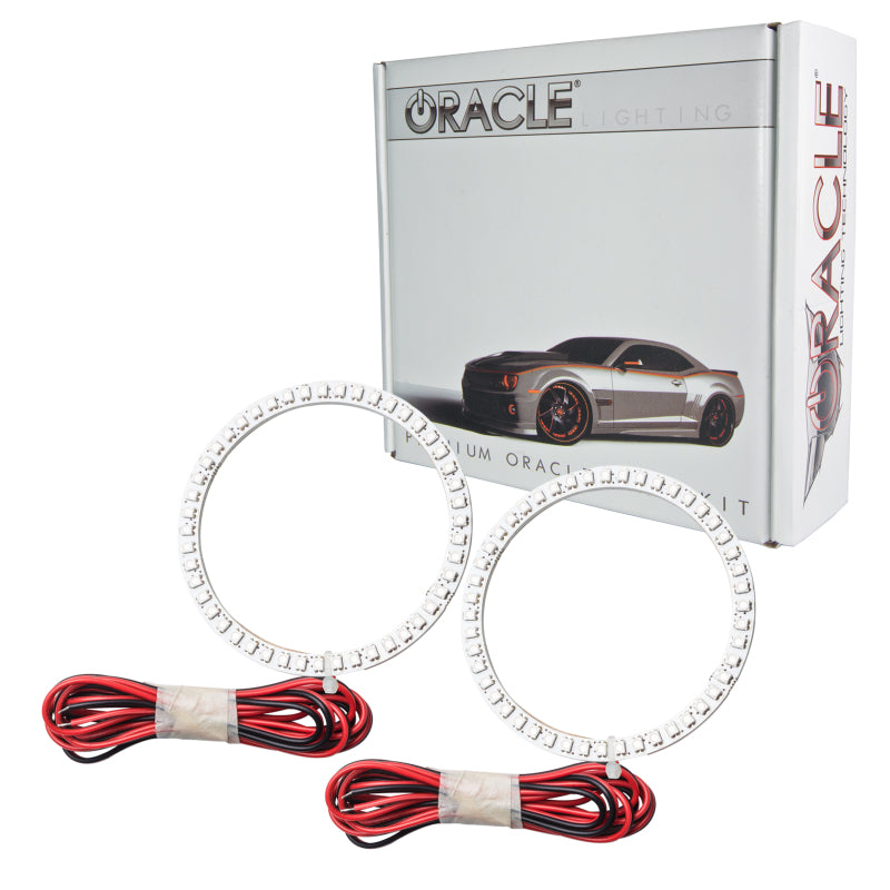 Oracle Lighting Nissan Xterra 02-04 LED fog light halo kit in white showing two halo rings installed around fog lights.