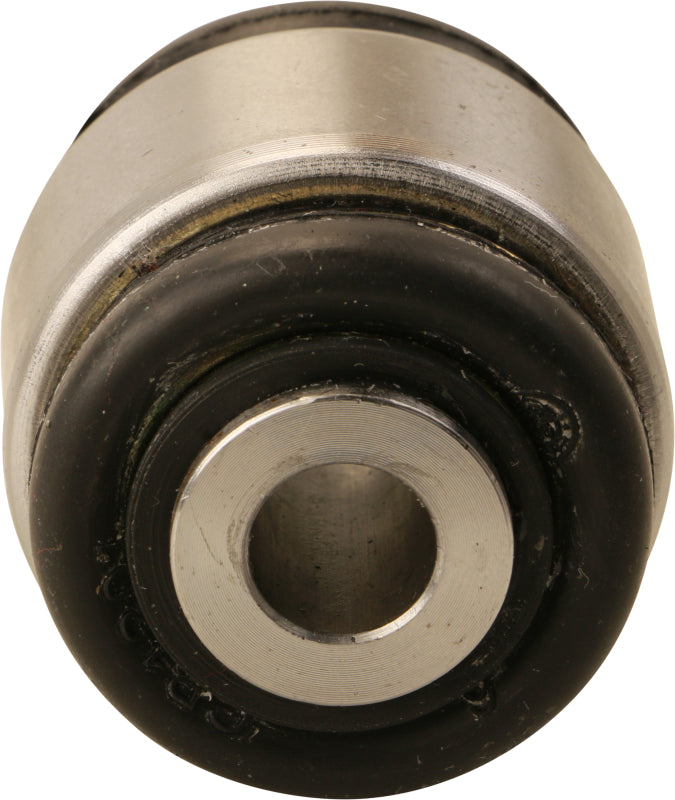 Moog Saturn L100 rear suspension arm bushing installed in the control arm for vehicle stability and smooth handling