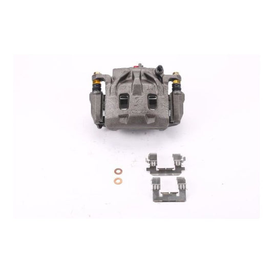 PowerStop OE front right brake caliper with bracket for Subaru B9 Tribeca 2006-2007, showing detailed view of caliper and mounting bracket.